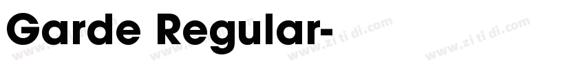Garde Regular字体转换